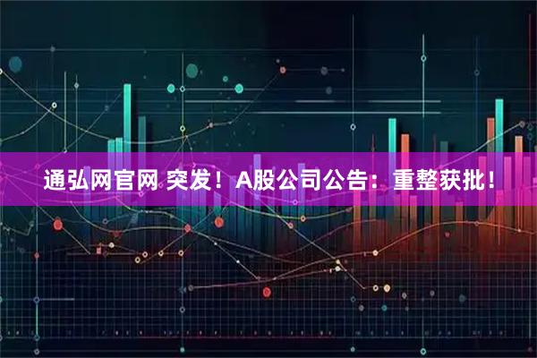 通弘网官网 突发！A股公司公告：重整获批！